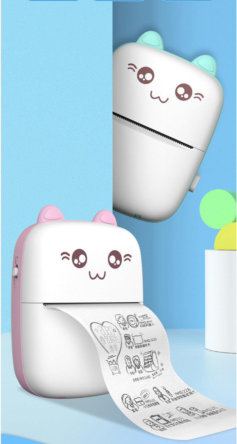 Portable Mini Thermal Label Printer – Wireless Bluetooth Sticker & Barcode Maker