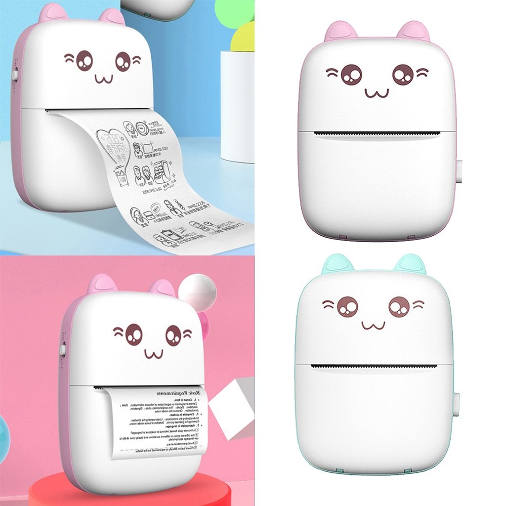 Portable Mini Thermal Label Printer – Wireless Bluetooth Sticker & Barcode Maker