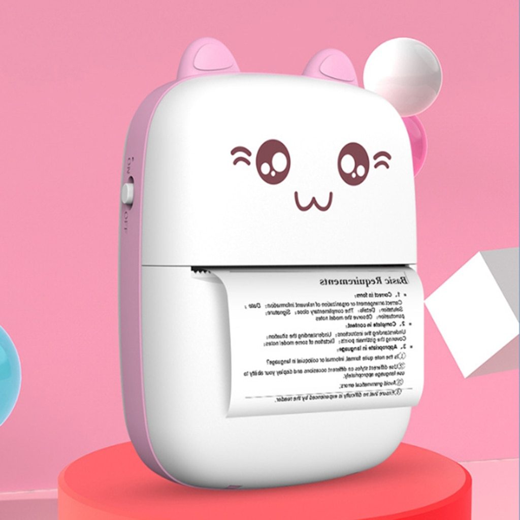 Portable Mini Thermal Label Printer – Wireless Bluetooth Sticker & Barcode Maker