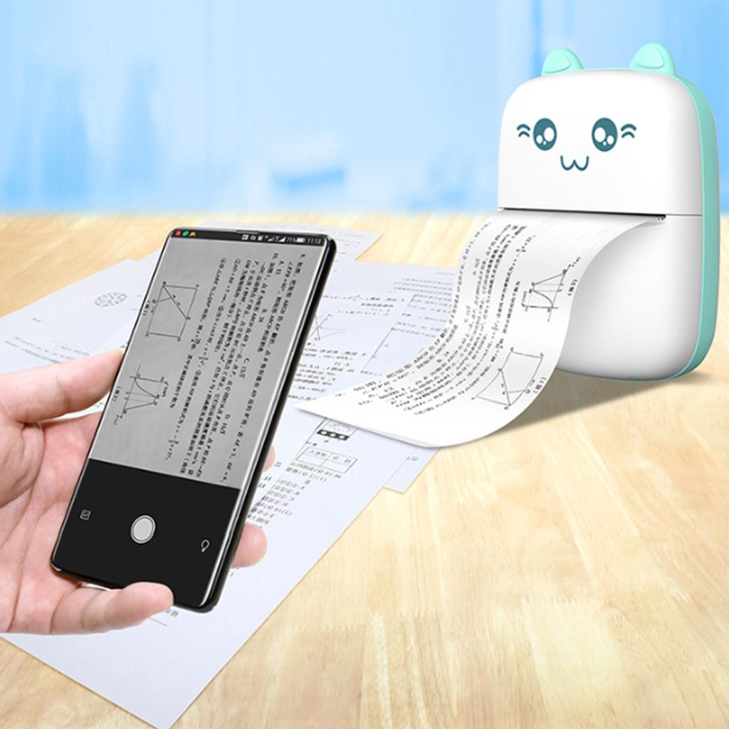 Portable Mini Thermal Label Printer – Wireless Bluetooth Sticker & Barcode Maker