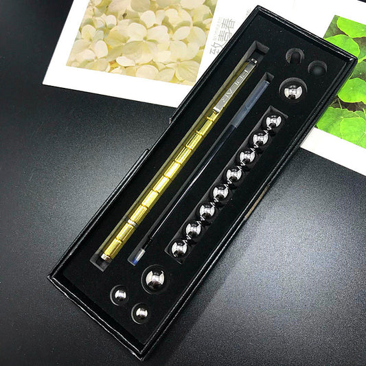 Magnetic Fidget Polar Pen with Stylus – Stress Relief Gift Box (Black & Gold)
