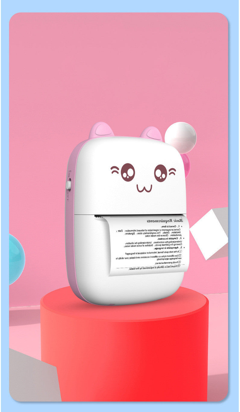 Portable Mini Thermal Label Printer – Wireless Bluetooth Sticker & Barcode Maker