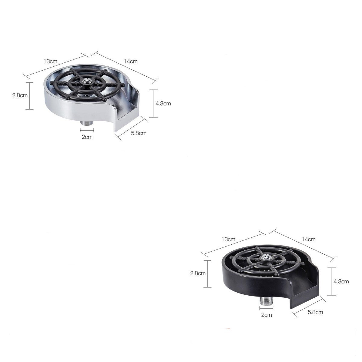 High Pressure Cup Washer Sink Attachment – Automatic Faucet for Kitchen & Coffee Bar