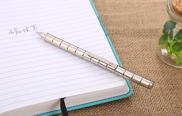 Magnetic Fidget Polar Pen with Stylus – Stress Relief Gift Box (Black & Gold)