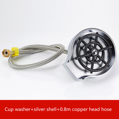 High Pressure Cup Washer Sink Attachment – Automatic Faucet for Kitchen & Coffee Bar