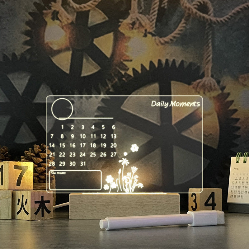LED Message Board Night Light – Creative USB Writing Lamp with Pen for Kids & Gifts