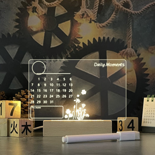 LED Message Board Night Light – Creative USB Writing Lamp with Pen for Kids & Gifts