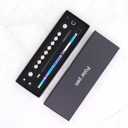 Magnetic Fidget Polar Pen with Stylus – Stress Relief Gift Box (Black & Gold)