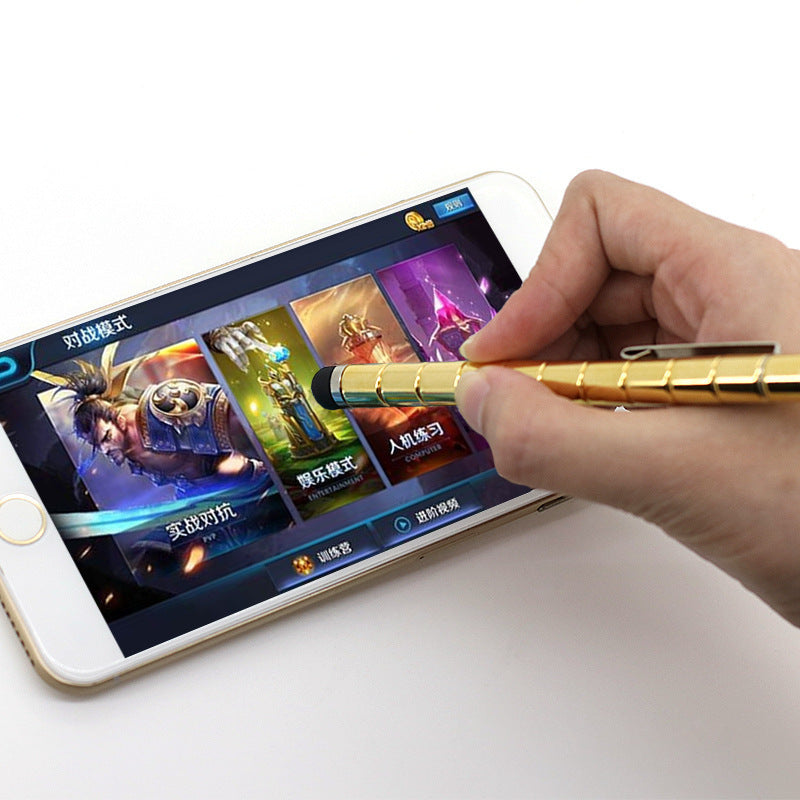 Magnetic Fidget Polar Pen with Stylus – Stress Relief Gift Box (Black & Gold)