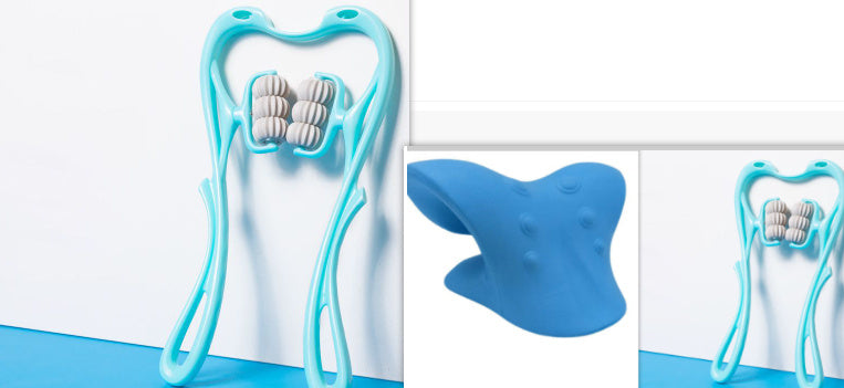 6-Wheel Manual Neck Massager Roller – Pain Relief, Relaxation & Full Body Massage Tool