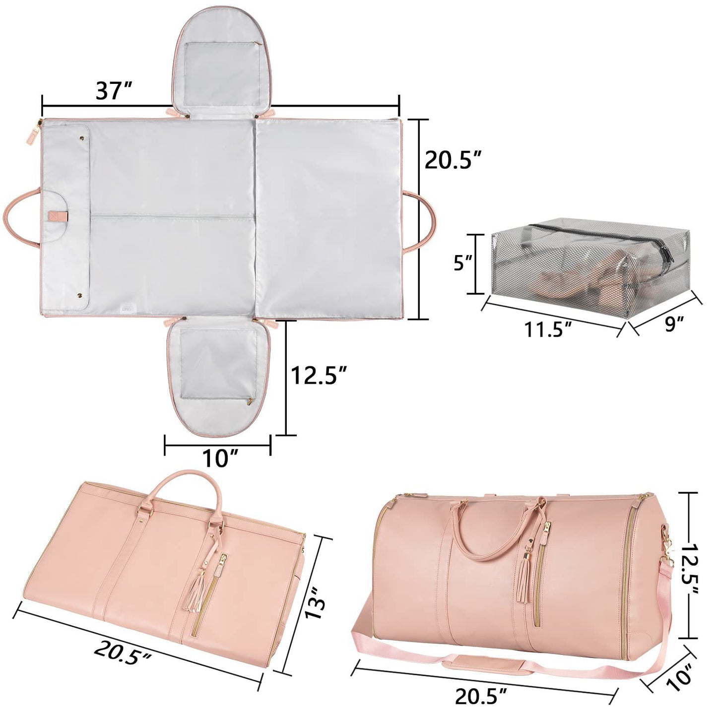 Women’s Large Travel Duffle Bag – Waterproof & Foldable Tote